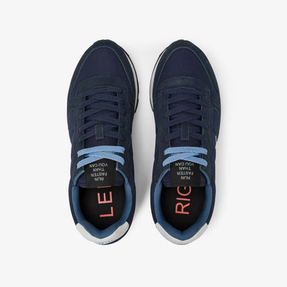 Sneaker Tom in nylon e suede navy blue