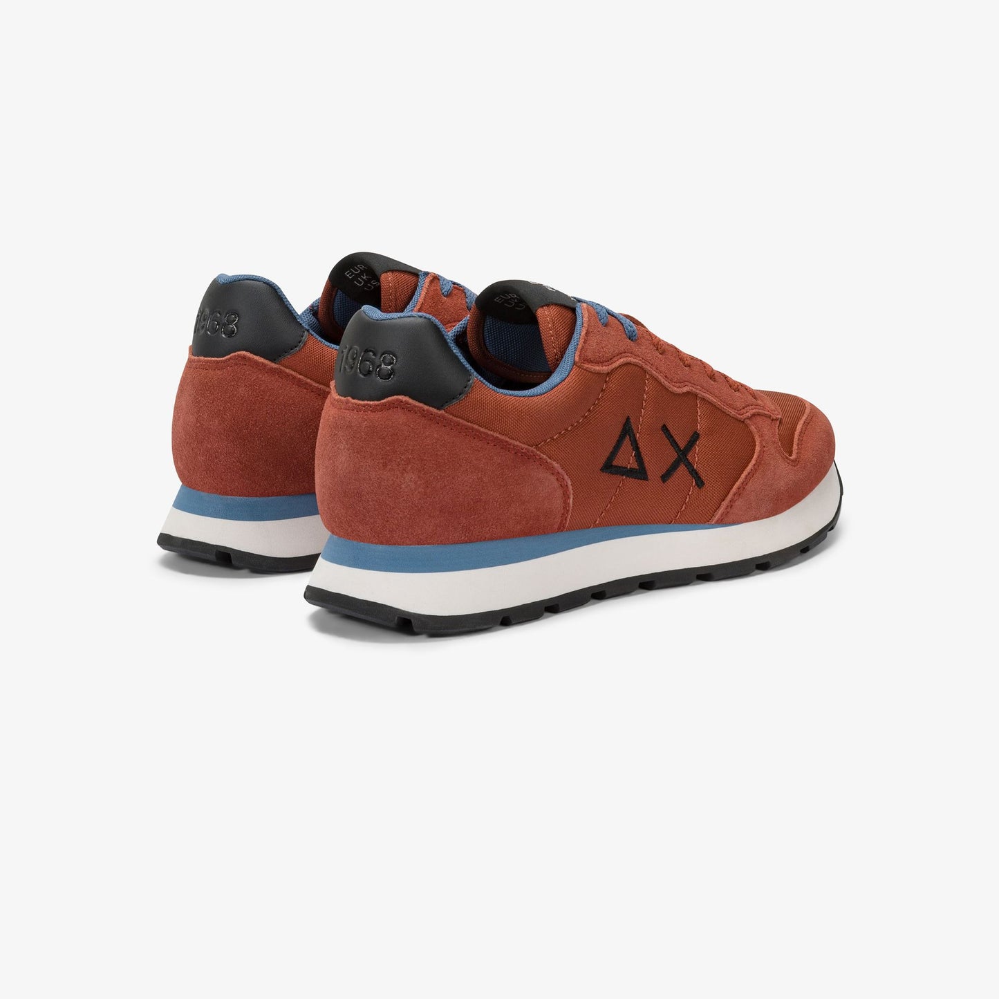 Sneaker Tom in nylon e suede rust