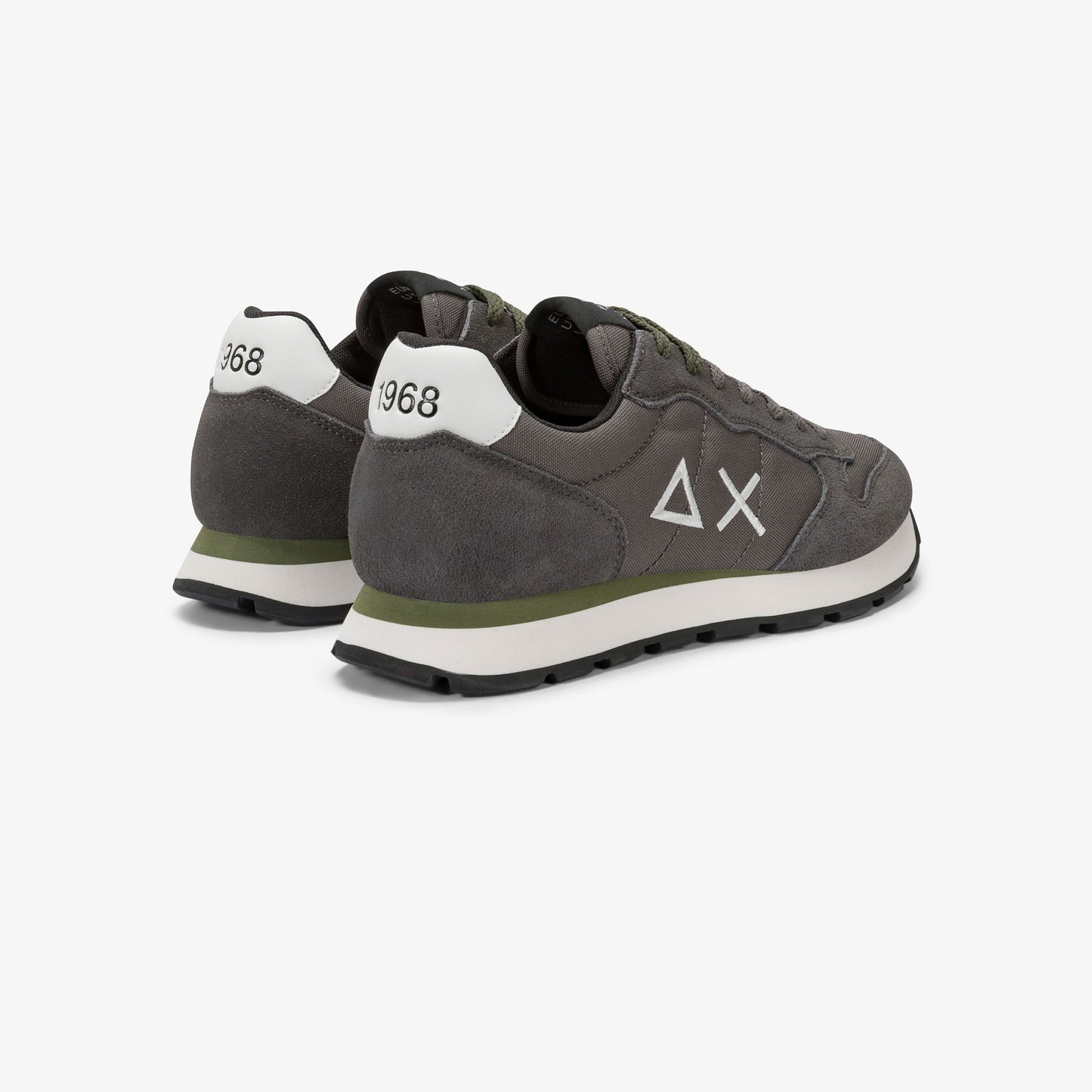 Sneaker Tom in nylon e suede grigio scuro