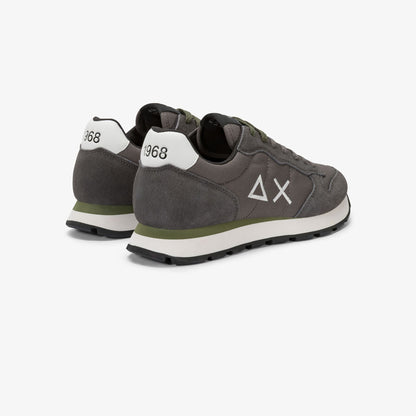 Sneaker Tom in nylon e suede grigio scuro