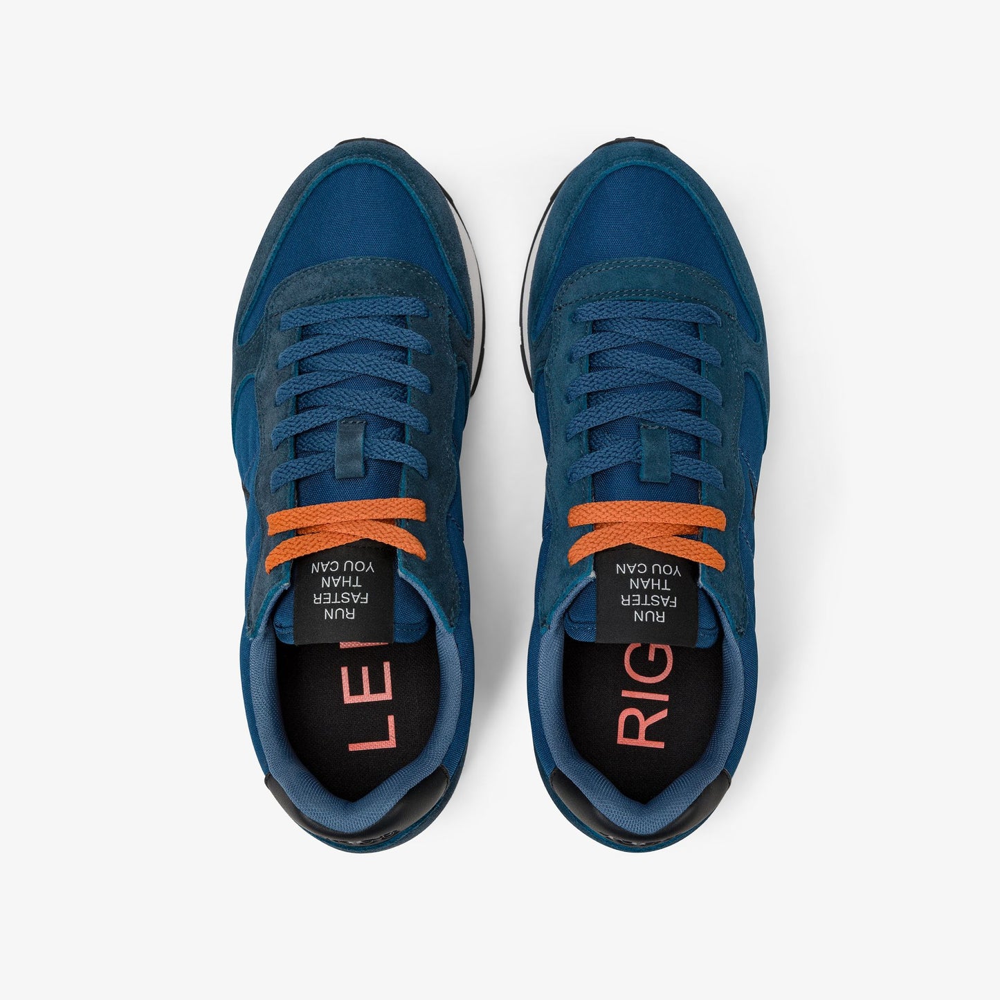 Sneaker Tom in nylon e suede petrolio