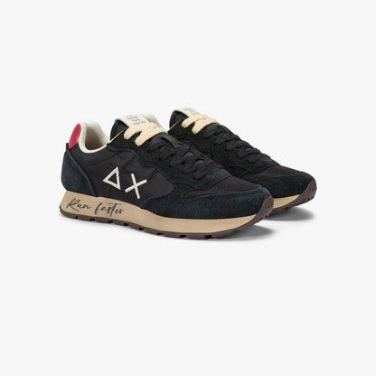 Sneaker Tom Vintage in nylon e suede nero (LIMITED EDITION)