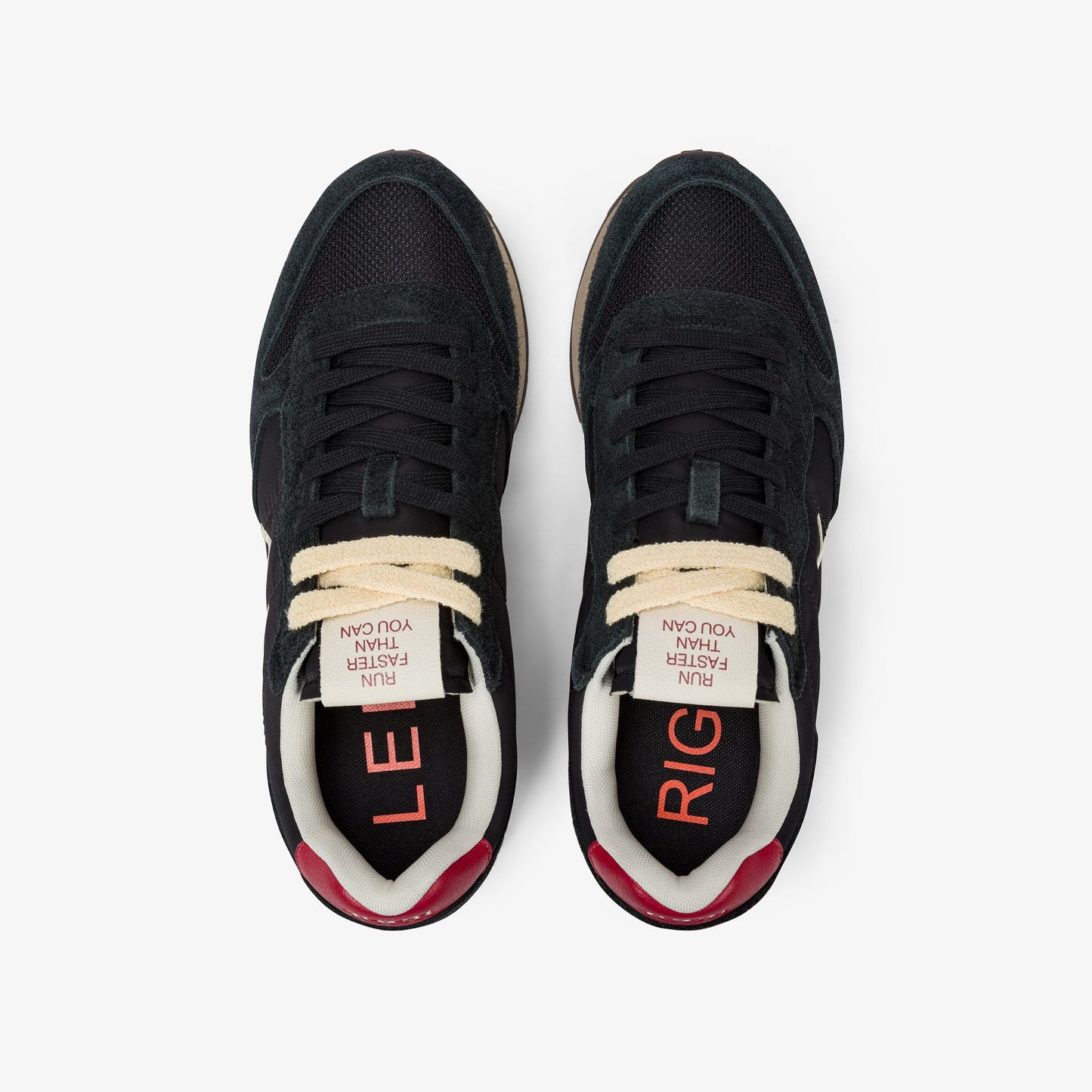 Sneaker Tom Vintage in nylon e suede nero (LIMITED EDITION)
