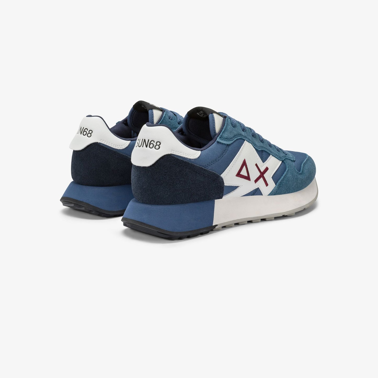 Sneaker Jaki Solid in nylon e suede avio scuro