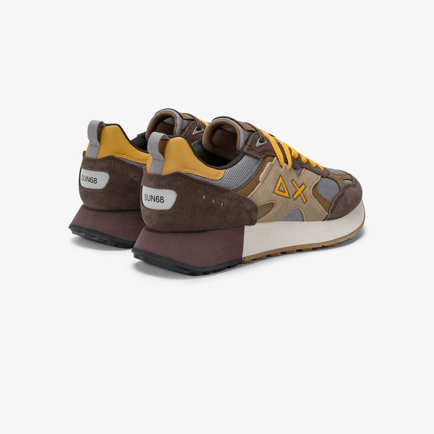 Sneaker Jaki Outdoor in mesh e suede marrone