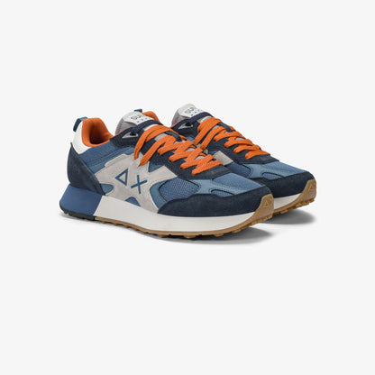 Sneaker Jaki Outdoor in mesh e suede avio scuro