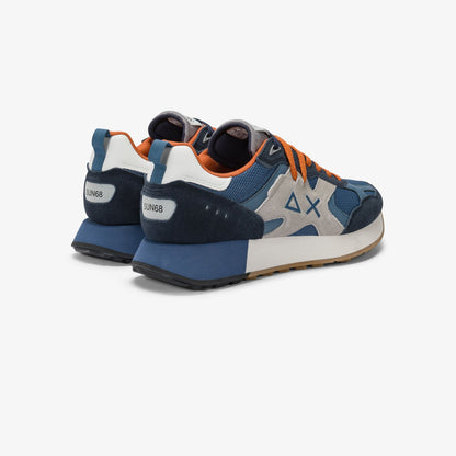 Sneaker Jaki Outdoor in mesh e suede avio scuro