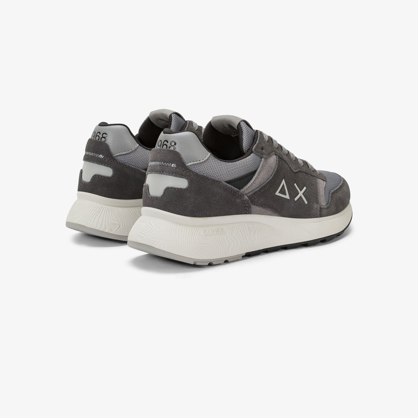 Sneaker Sun Daddy in nylon e suede grigio scuro