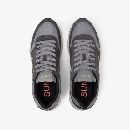 Sneaker Sun Daddy in nylon e suede grigio scuro