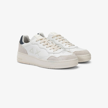 Sneaker Big Basket in pelle navy blue