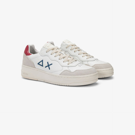 Sneaker Big Basket in pelle bordeaux