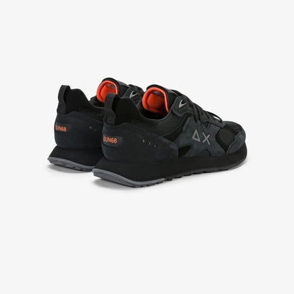 Sneaker Jaki 2.0 Silver in nabuk nero