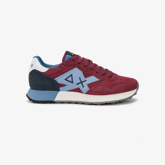 Sneaker Jaki 2.0 Solid in suede e nylon bordeaux