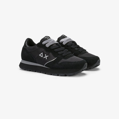 Sneaker Ally Gold Silver in suede e nylon nero/grigio medio