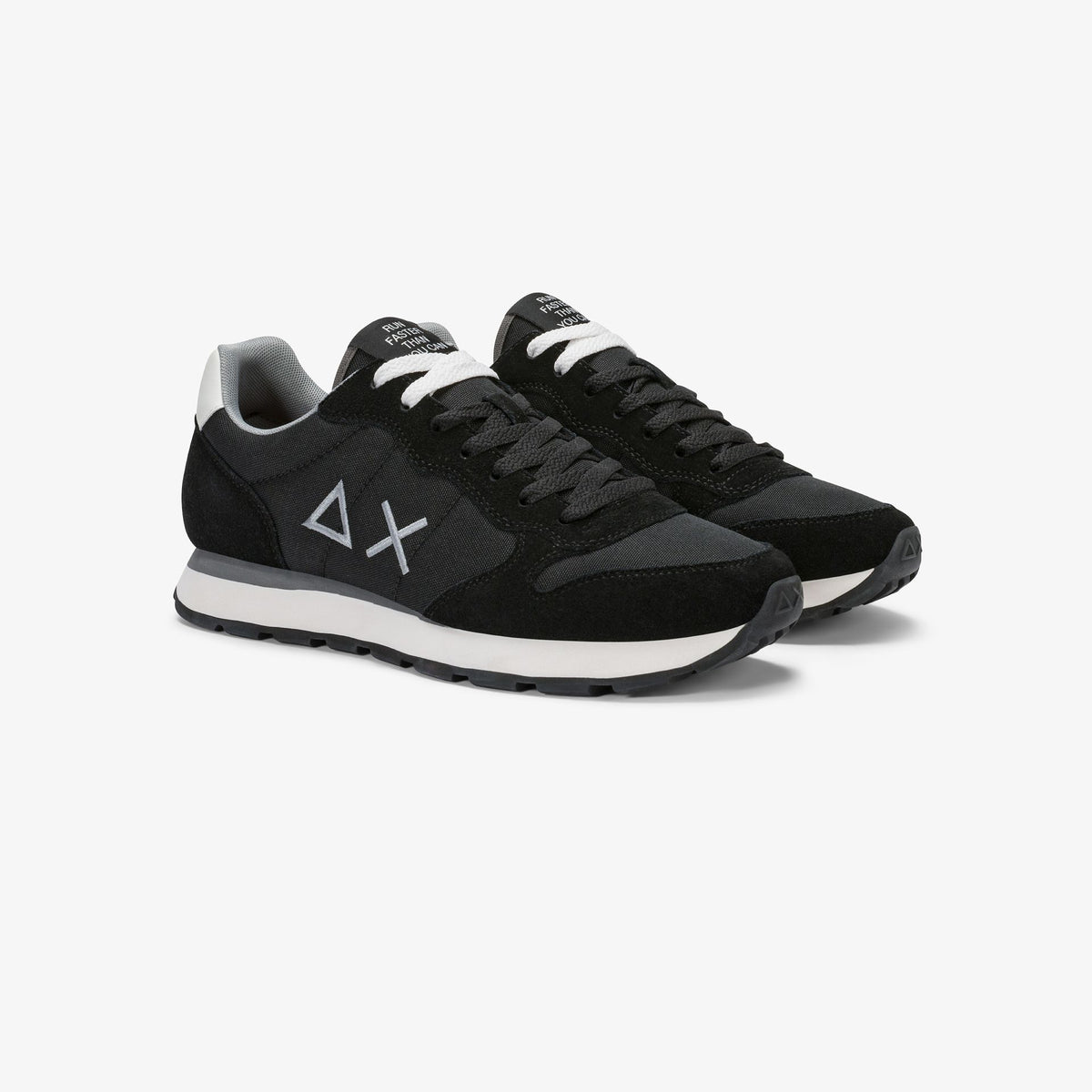 Sneaker Tom in nylon e suede nero