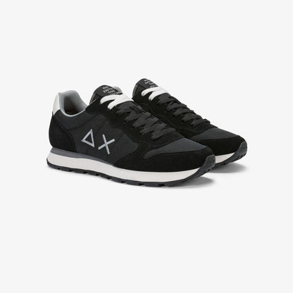 Sneaker Tom in nylon e suede nero