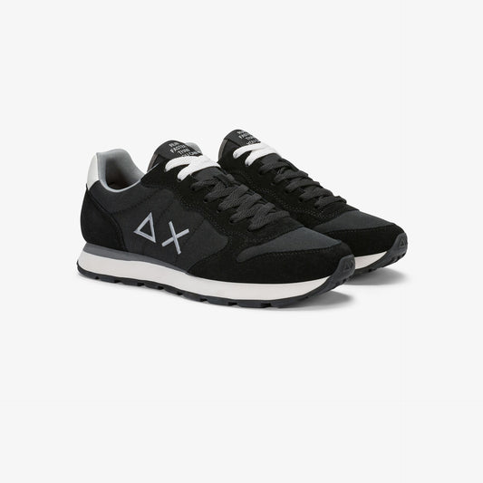 Sneaker Tom in nylon e suede nero