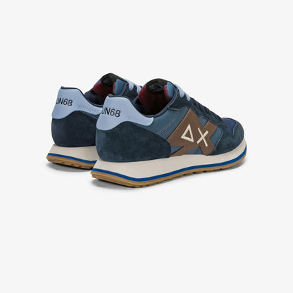 Sneaker Jaki 2.0 Bicolor in suede e nylon navy blue