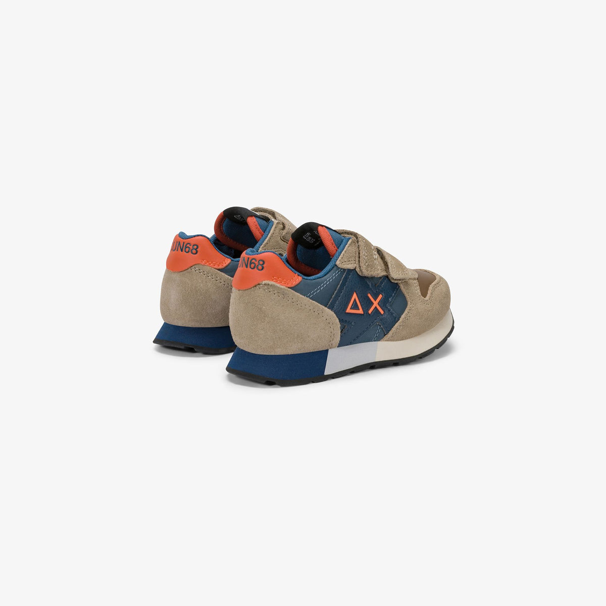 Sneaker Boy's Jaki Bicolor in nylon e suede beige scuro