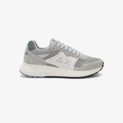 Sneaker Sun Daddy in suede e nylon grigio chiaro