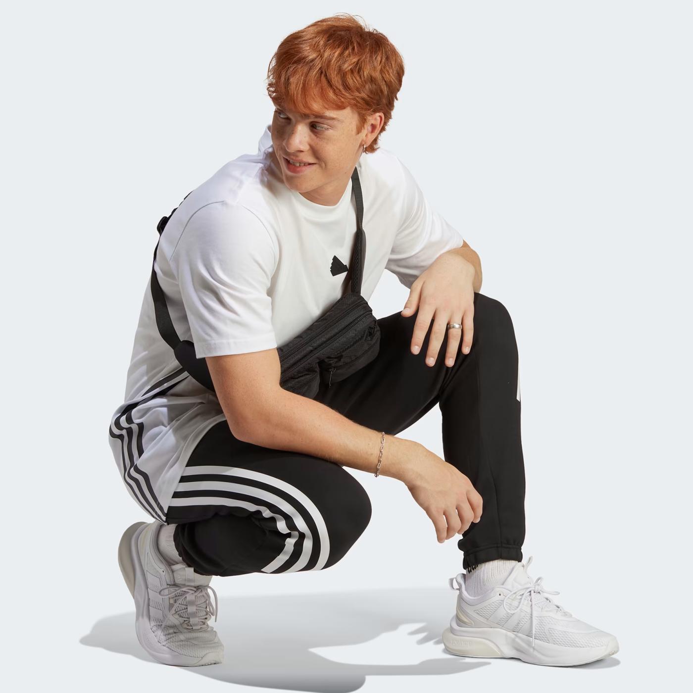 Future Icons 3-Stripes black men's track pants