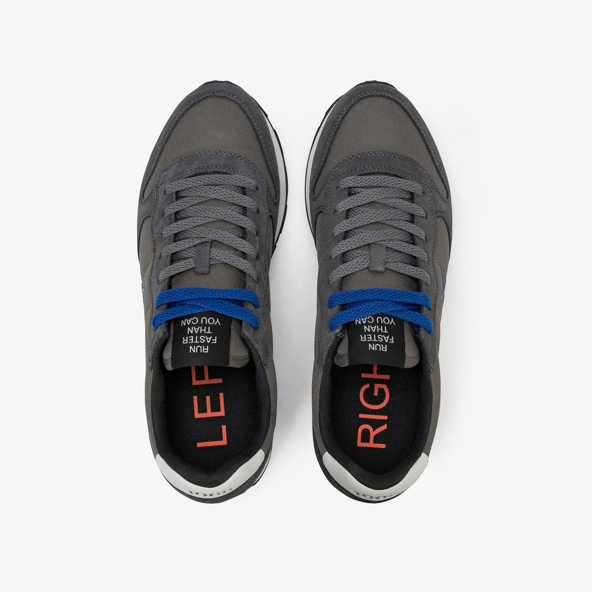 Sneaker Tom in nylon e suede grigio scuro