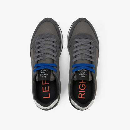 Sneaker Tom in nylon e suede grigio scuro