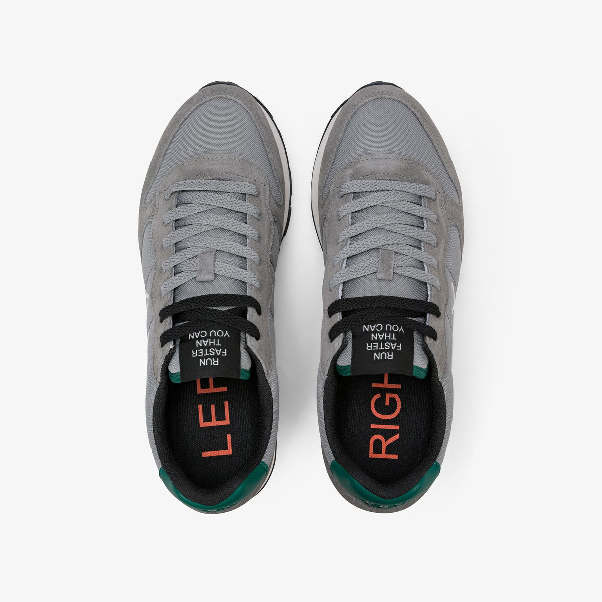 Sneaker Tom in nylon e suede grigio medio
