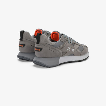 Sneaker Jaki 2.0 Silver in nabuk grigio medio