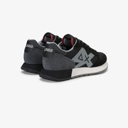 Sneaker Jaki 2.0 Solid in suede e nylon nero