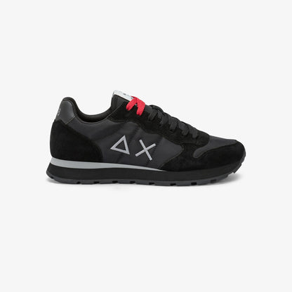 Sneaker Tom in nylon e suede nero/nero inchiostro