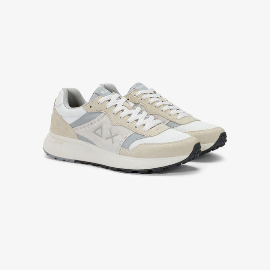Sneaker Sun Daddy in suede e nylon bianco