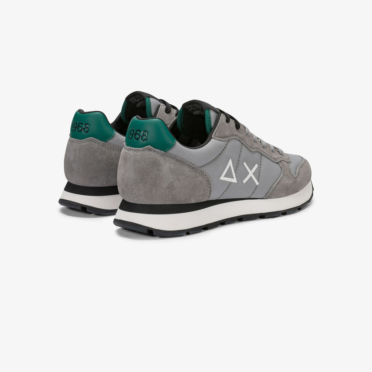 Sneaker Tom in nylon e suede grigio medio