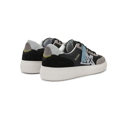 Sneaker Luis in nylon e suede nero