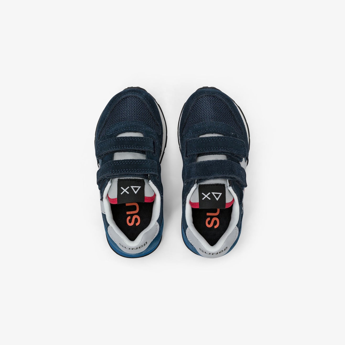 Sneaker Boy's Jaki Solid in nylon e suede blu navy