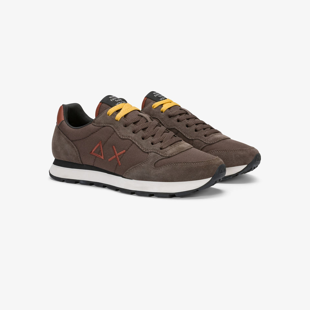 Sneaker Tom in nylon e suede marrone