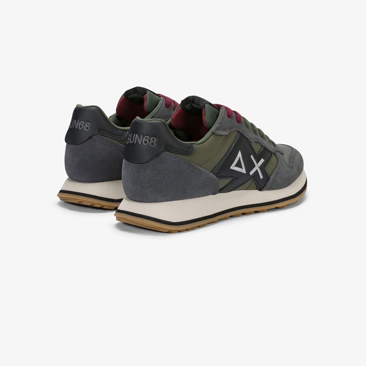 Sneaker Jaki 2.0 Bicolor in suede e nylon grigio scuro