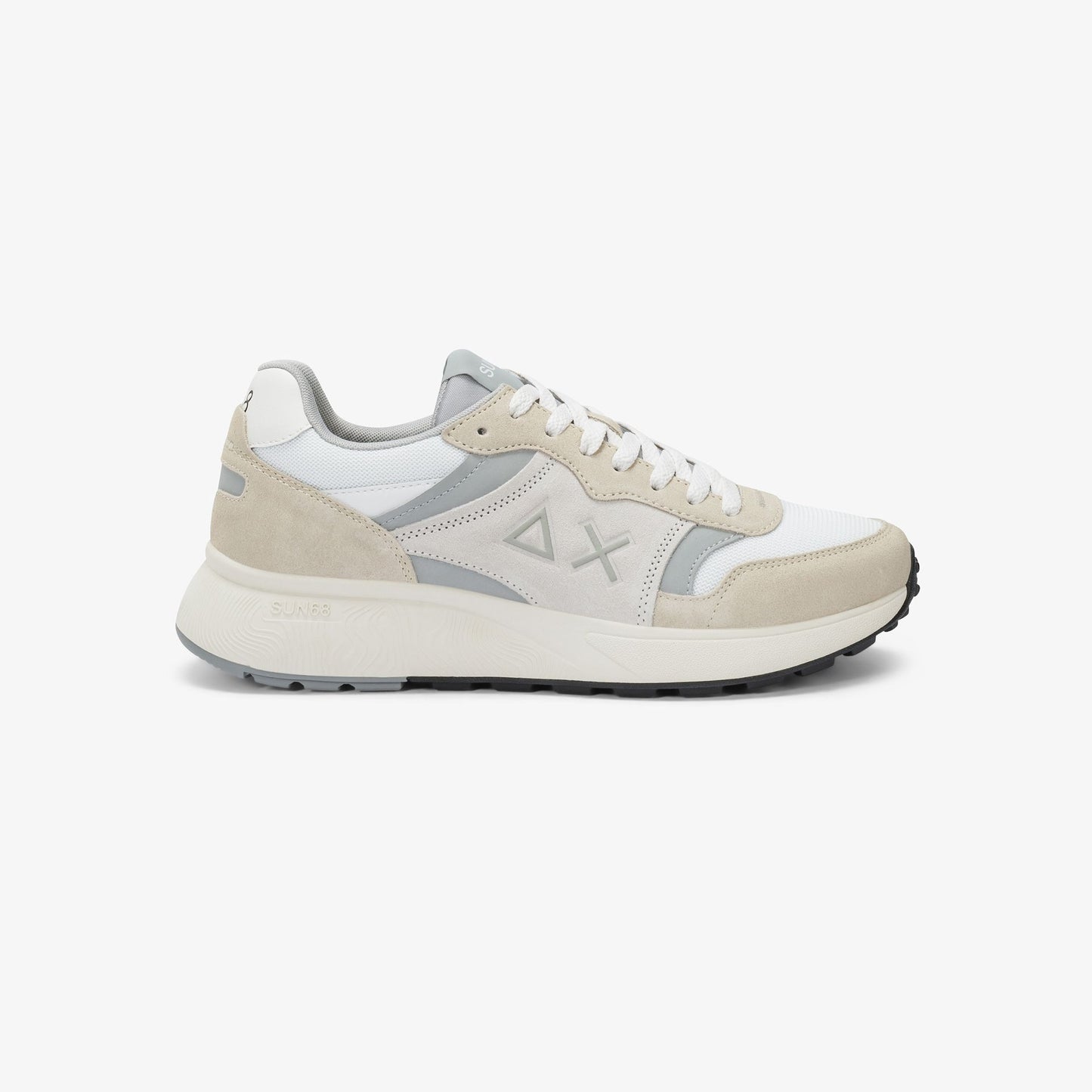 Sneaker Sun Daddy in suede e nylon bianco