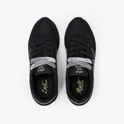 Sneaker Ally Gold Silver in suede e nylon nero/grigio medio