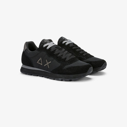 Sneaker Tom in nylon e suede nero/grigio scuro