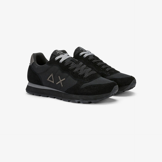 Sneaker Tom in nylon e suede nero/grigio scuro