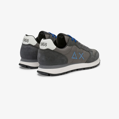 Sneaker Tom in nylon e suede grigio scuro