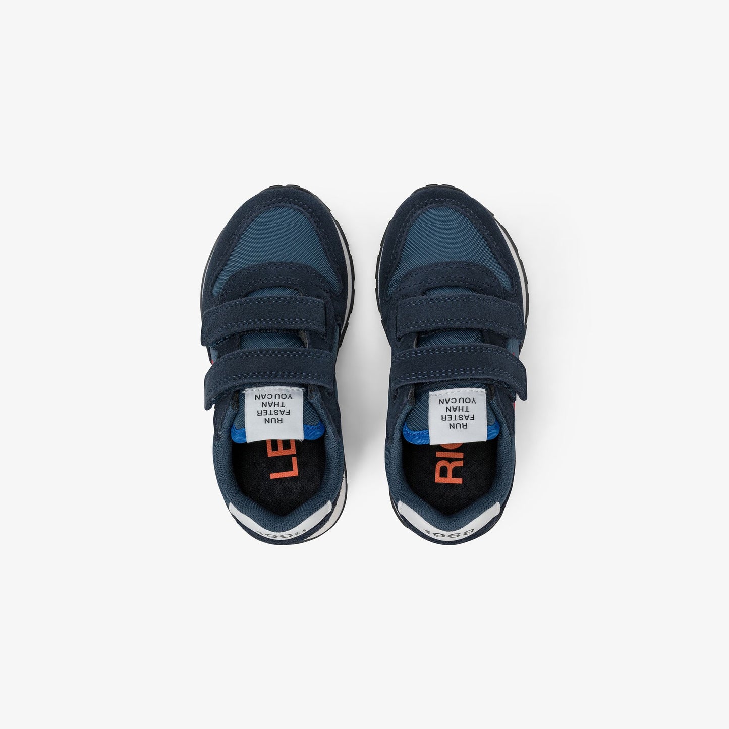 Sneaker Boy's Tom Solid in nylon e suede blu navy
