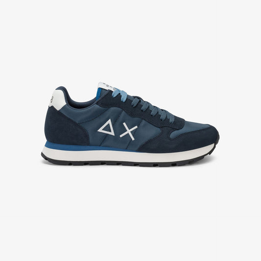 Sneaker Tom in nylon e suede blu navy